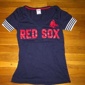 Victoria’s Secret PINK, Red Sox V-neck fitted-tee
